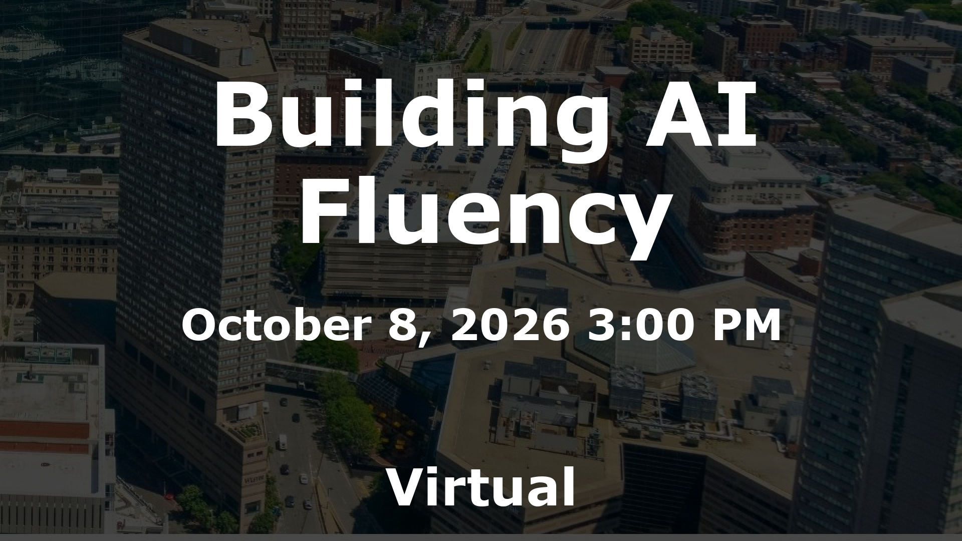 Building AI Fluency event image